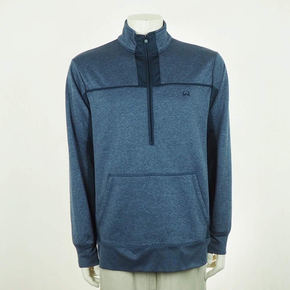 Cinch Pullover Western Jacket Mens Sz XL Heather Blue 1/2-Zip Mock Fleece Lined